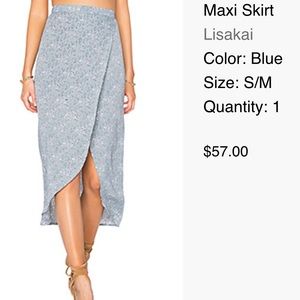 Revolve midi skirt with slit